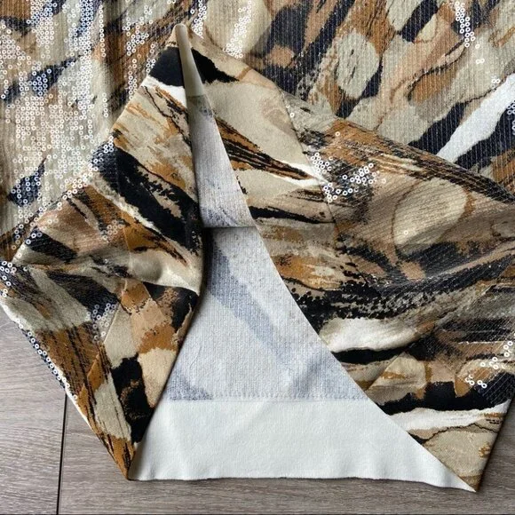 Marina Rinaldi Abstract Sequins Knit Blouse - Picture 10 of 16